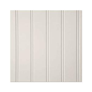 48-In X 96-In Beaded White MDF Wainscot Wall Panel