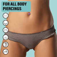 Base Labs Keloid Bump Removal Gel Swabs | Piercing Aftercare Gel Swabs for Piercing Bump Treatment | Medicated Piercing Cleaner Saline Solution for Ear, Nose, Belly, Body Piercings | 36 Swabs - Image 3