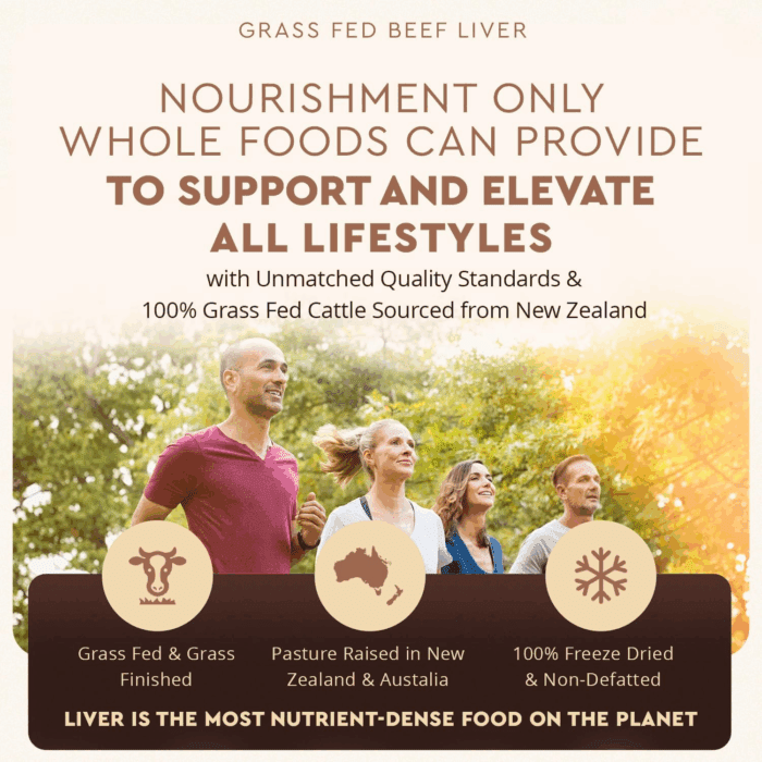 Grass Fed Beef Liver 180 Capsules, Supports Energy Production, Detoxification, Digestion, Immunity and Full Body Wellness, Non-Gmo, Freeze Dried Liver Health Supplement - Image 5