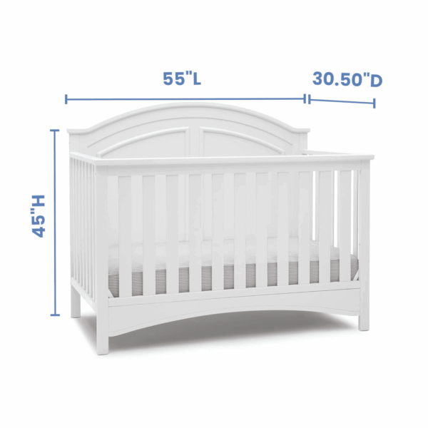 Perry 6-In-1 Convertible Crib - Greenguard Gold Certified, Bianca White - Image 5