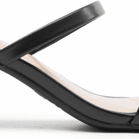 Sandal Heels for Women Low Square Open Toe Block Chunky Heels Slip on Slides Mules for Party Homecoming Daily - Image 2