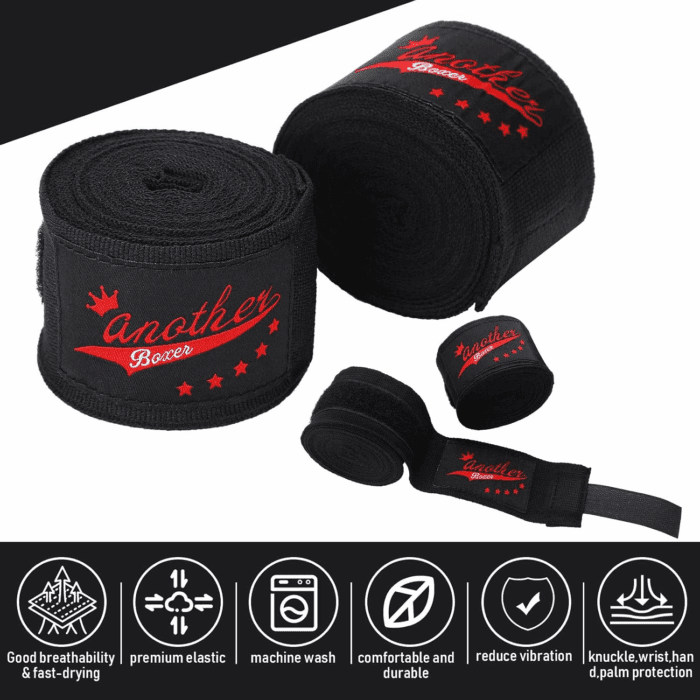 15 Pairs Boxing Wraps for Hand 180 Inch Boxing Hand Wraps Bulk Martial Arts Sports Handwraps for Boxing Kickboxing Mexican Style Hand Wraps for Muay Thai MMA Kickboxing Training Gym (Classic Colors) - Image 4