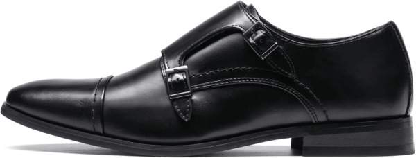 Men'S Dress Loafer Shoes Monk Strap Slip on Loafers - Image 2