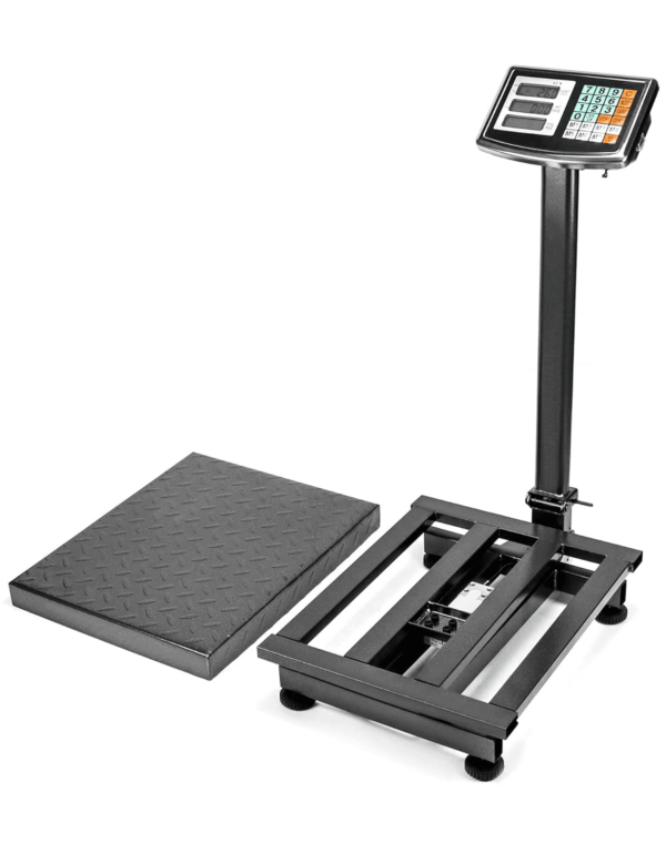 Foldable 600LB Weight Computing Postal Scale, Floor Platform Digital Scale, Accurate Warehouse Large Shipping Mailing LB/KG Calculator - Image 3