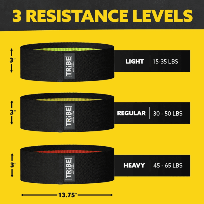 Fabric Resistance Bands for Legs - Workout Bands Resistance Bands for Men and Women - Booty Bands for Working Out - Exercise Bands Resistance Bands Set - Elastic Bands for Exercise - Image 2