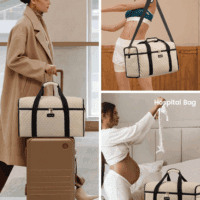 Travel Duffle Bag, Weekender Bags for Women, Carry on Duffel Bags for Airplanes, Overnight Bag with Toiletry Bag, Hospital Bag for Labor and Delivery, Yoga Gym Bag with Wet Pocket, 3Pcs Set - Image 6