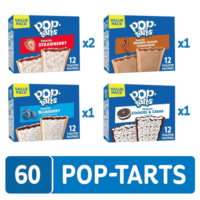 Toaster Pastries, Breakfast Foods, Kids Snacks, Variety Pack (5 Boxes, 60 ) - Image 2