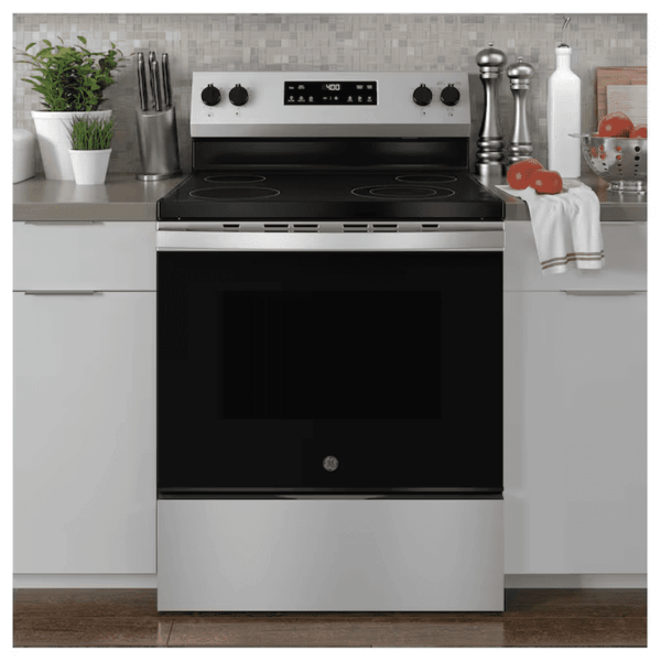 30-In Glass Top 4 Burners 5.3-Cu Ft Freestanding Electric Ran ( Stainless Steel ) - Image 15