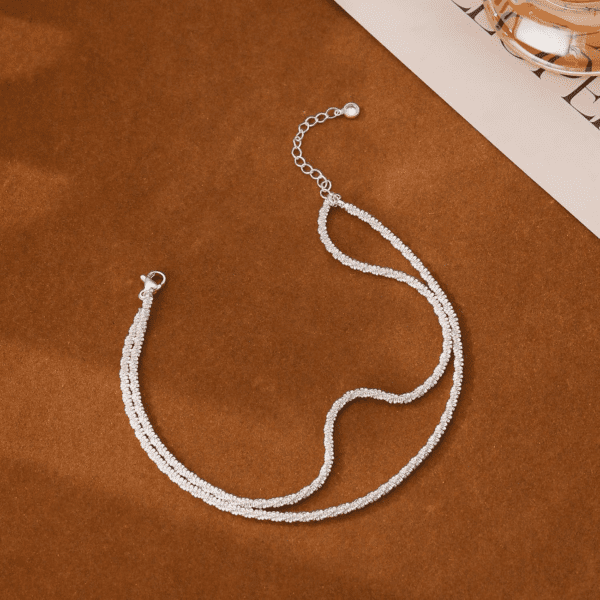 Gold/Silver Ankle Bracelets for Women,14K Gold Anklets for Women Waterproof Sparkly Chain Rhinestone Anklets Set Stackable Layered Anklet Bracelets for Women Beach Gold Jewelry Gift - Image 6