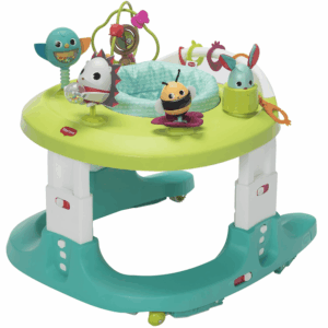 4-In-1 Here I Grow Mobile Activity Center, Baby Walkers and Activity Center, Baby Activity Center with Interactive Toys and Developmental Activities, Meadow Days