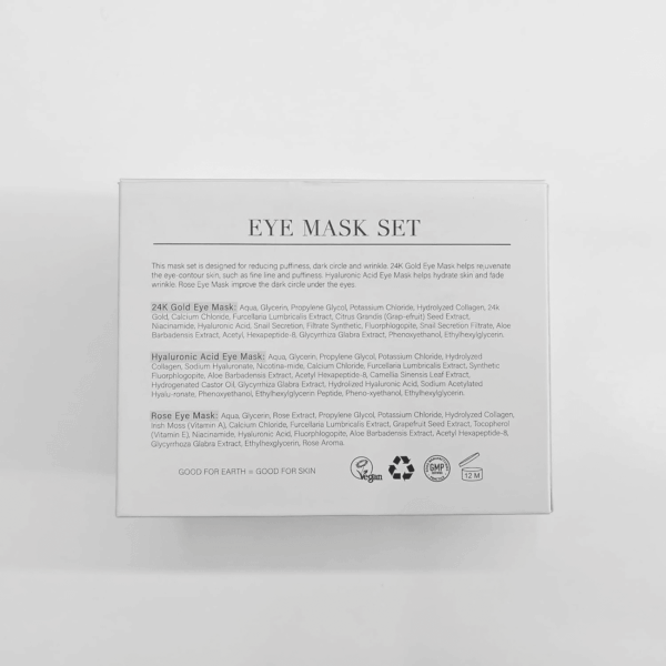 Under Eye Patches Gold and Hyaluronic Acid for Puffy Eyes,Rose Eye Masks for Dark Circles and Puffiness Skin Care Smooth Wrinkles Products 30 Pairs - Image 9
