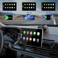 Portable Apple Carplay Screen for Car, 9" Wireless Apple Carplay & Android Auto,4K Dash Cam,1080P Backup Camera Dvr,Car Audio Receivers GPS Navigation Mirror Link, Bluetooth,Fm, Siri - Image 2