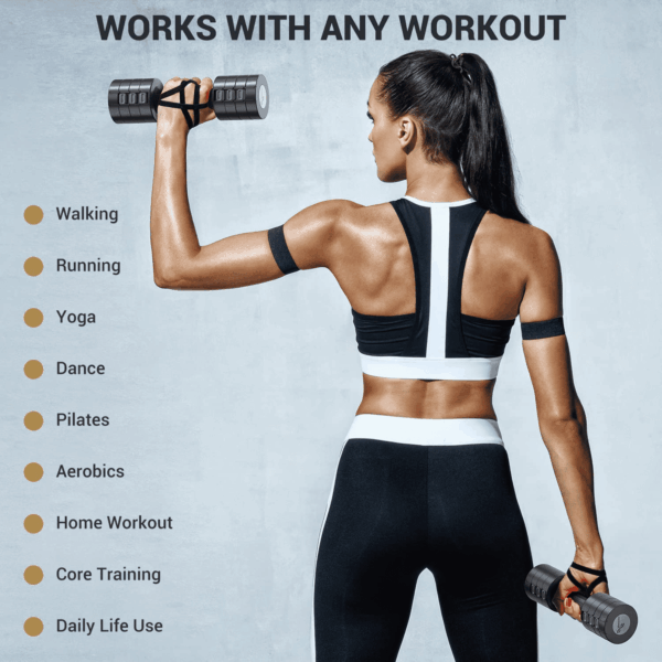 Adjustable Dumbbells Hand Weights Set:  5 Lb Dumbbell Set of 2 Each 2Lb 3Lb 4Lb 5Lb Free Weights Fast Adjust Weight 4 in 1 Weights Dumbbells Set for Women Men Home Gym Exercise Training - Image 8