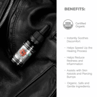Piercing Aftercare - USDA Certified Organic Vegan Piercing Oil - 0.5 Fl Oz/15Ml - Image 3