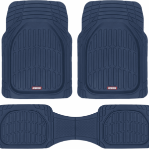 Flextough Floor Mats for Cars, Blue Deep Dish All-Weather Car Mats, Waterproof Trim-To Fit Automotive Floor Mats for Cars Trucks SUV, Universal Floor Liner Car Accessories
