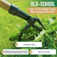 - the Original Stand up Weed Puller Tool with Long Handle - Made with Real Bamboo & 4-Claw Steel Head Design - Easily Remove Weeds without Bending, Pulling, or Kneeling. - Image 3