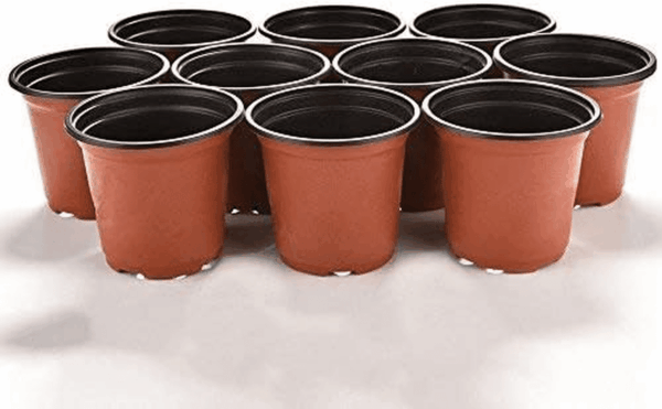 100 Pcs 4" Plastic Plants Nursery Pot/Pots Seedlings Flower Plant Container Seed Starting Pots,4 Inch,Red - Image 7