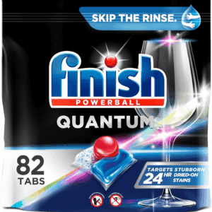 Quantum Dishwasher Pods, No Pre-Rinse Dishwasher Detergent Soap Removes 24HR Dried-On Stain and Grease, Leaving a Virtually Spotless Shine, 82 Count
