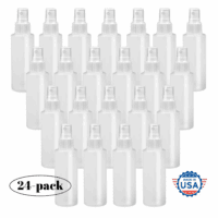 【Made in Usa】Plastic Spray Bottle Fine Mist 4 Oz (120Ml) – Refillable, Reusable, Portable Sprayer, Travel Size, Leak Proof for Household Use, Essential Oil, Cleaning Solution and Perfume (24 Pack) - Image 5