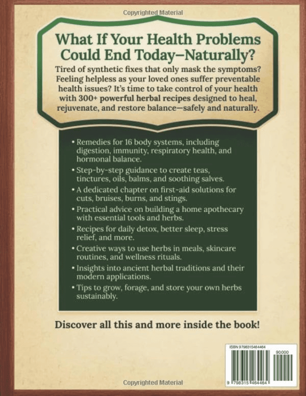 The Traditional Home Herbal Apothecary: 300+ Proven Herbal, Natural & Ancient Remedies to Relieve Pain, Heal Quickly, Restore Balance, Boost Energy & ... Lasting Wellness (The Herbalist’S Library) - Image 2
