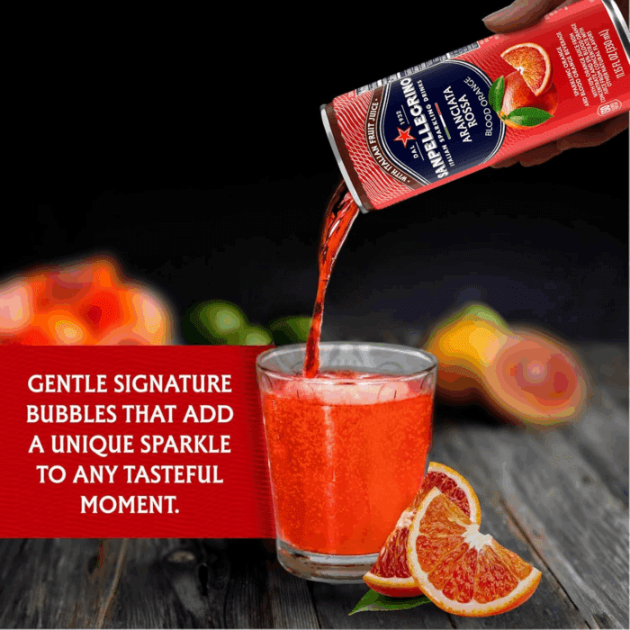 Sanpellegrino Italian Sparkling Drink Aranciata Rossa, Sparkling Orange and Blood Orange Beverage, 11.15 Fl Oz (Pack of 24) - Image 5