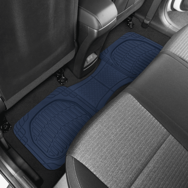 Flextough Floor Mats for Cars, Blue Deep Dish All-Weather Car Mats, Waterproof Trim-To Fit Automotive Floor Mats for Cars Trucks SUV, Universal Floor Liner Car Accessories - Image 8