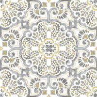 FP2947 Antico Peel & Stick Floor Tiles, Multicolor