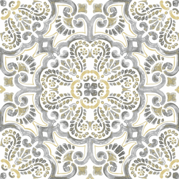 FP2947 Antico Peel & Stick Floor Tiles, Multicolor