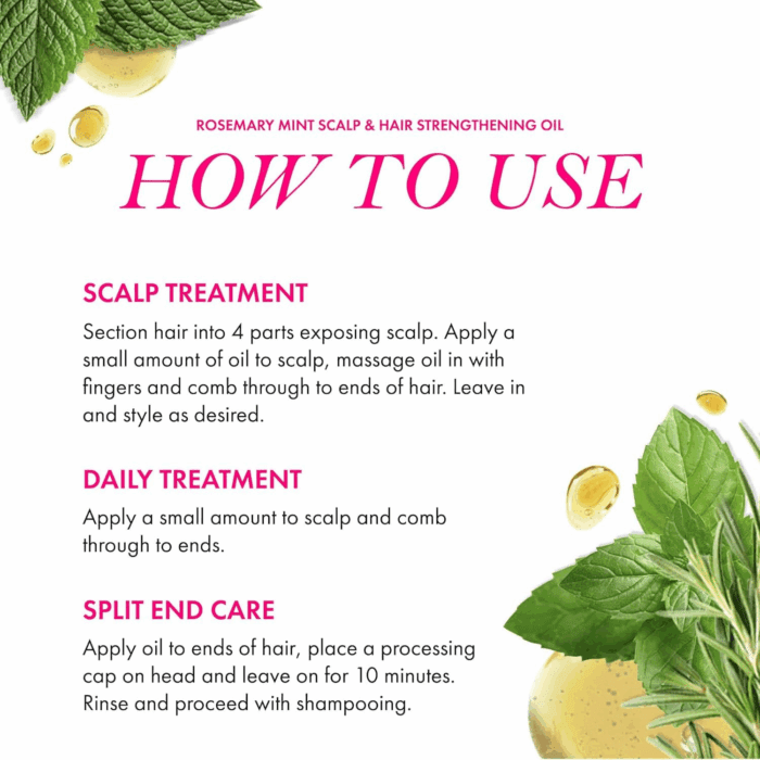 Rosemary Mint Scalp & Hair Strengthening Oil for All Hair Types, 2 Ounce - Image 5
