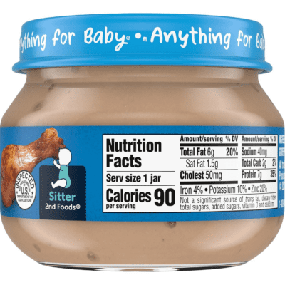 Mealtime for Baby 2Nd Foods Baby Food Jar, Chicken & Gravy, Non-Gmo Pureed Baby Food with Essential Nutrients, 2.5-Ounce Glass Jar (Pack of 20 Jars) - Image 3