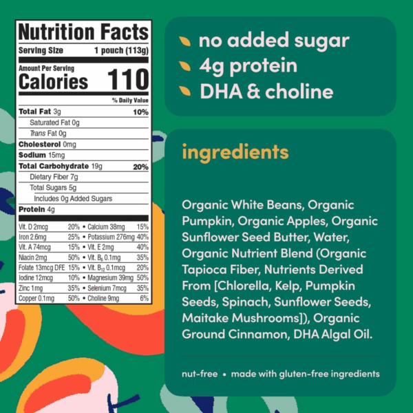 Baby Food Pouches Variety Pack – Organic Veggie Purees for Toddlers | No Added Sugar, Fiber, Non-Gmo | Blended Toddler Pouches | 4 Ounce Bpa-Free Pouch | 4 Flavors | 8 Count - Image 6