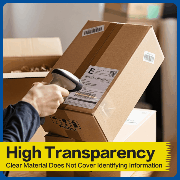 Heavy Duty Packing Tape 6 Rolls, Clear Packing Tape for Shipping Packaging Moving Sealing, 2.7Mil Thick, 1.88 Inches Wide, 65 Yards per Roll, 390 Total Yards - Image 4