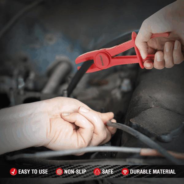 6-Piece Hose Clamp Set, Pinch Clamp Pliers for Flexible Hoses, Fuel, Gas, Brake & Radiator Lines - Image 7