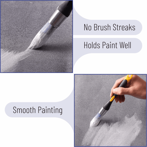 Bates Trim Brush, 0.75 Inch Edge Painting Tool, Trimmer Edger - Image 5