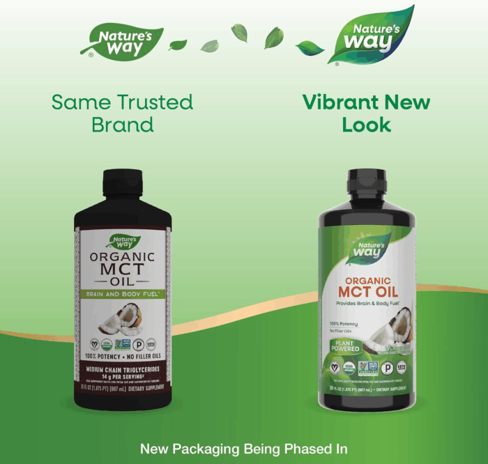 Organic MCT Oil, 30 Fl Oz, Brain and Body Fuel from Coconuts*, C8 Caprylic Acid and C10 Capric Acid, Keto and Paleo Certified, Organic, Non-Gmo Project Verified (Packaging May Vary) - Image 2