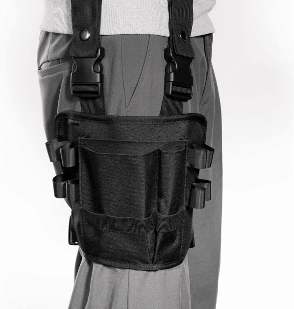 Tool Pouch Holster with Belt Clip around Your Leg, Electrician Multifunctional Repair Bag, Utility Mini Organizer for Automotive Craftsman Carpenter Construction - Image 4