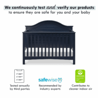 Nolan 4-In-1 Convertible Crib in Navy, Greenguard Gold Certified - Image 4
