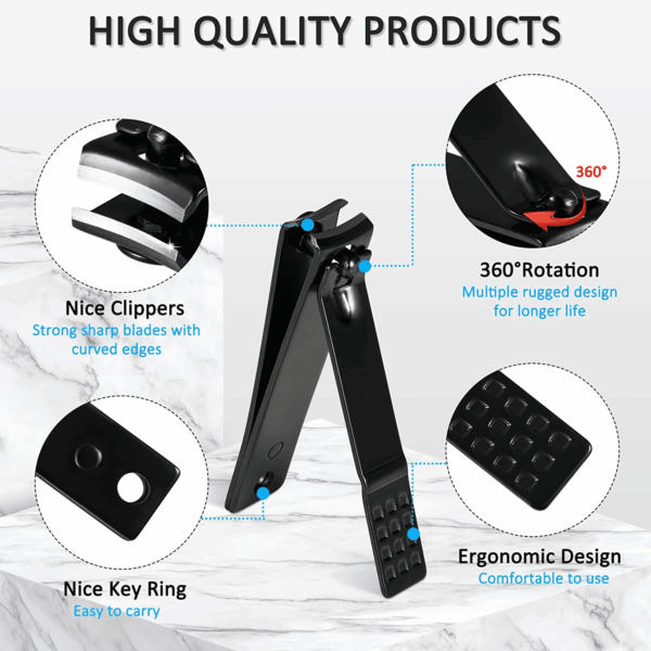 Manicure Set Professional Nail Clipper Kit-26 Pieces Stainless Steel Manicure Kit,Nail Care Tools with Luxurious Travel Case - Image 2