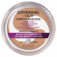 & Olay Simply Ageless Instant Wrinkle-Defying Foundation, Creamy Natural 0.44 Fl Oz (Pack of 1) & Classic Color Blush Soft Mink, Long Lasting Glowing, 0.27 Fl Oz,Pink Blush - Image 2
