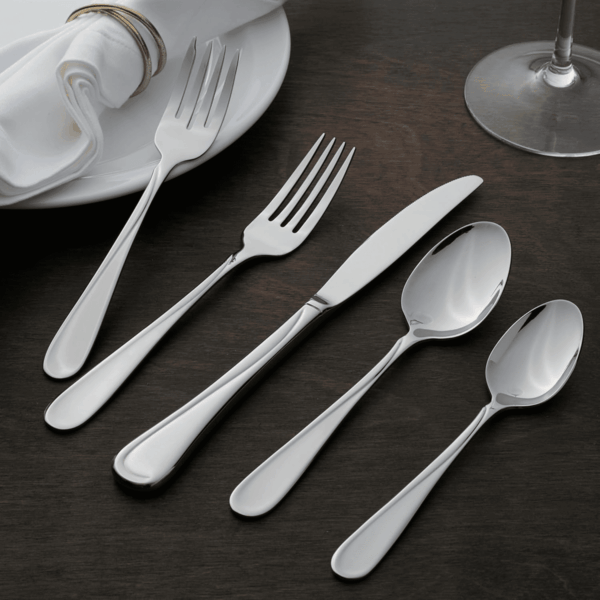 Flight 65 Piece Everyday Flatware, Service for 12, 18/0 Stainless Steel, Silverware Set, Dishwasher Safe - Image 5