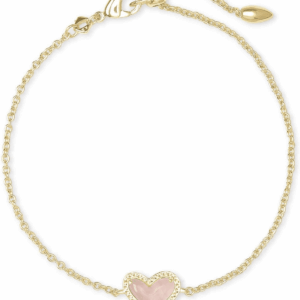 Ari Heart Link Chain Bracelet for Women, Fashion Jewelry