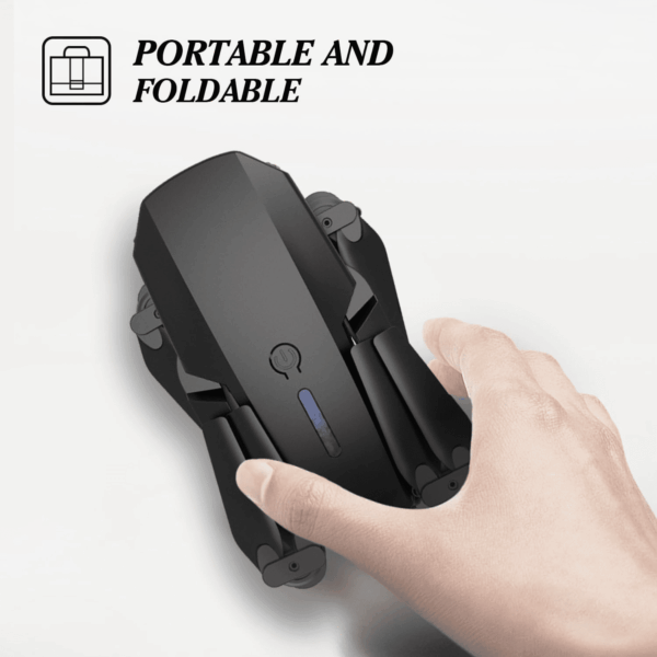 Drone with 1080P Camera for Kids, Foldable Mini Drone for Kids Boys Beginners, 2 Batteries, Toys Drone, Gestures Selfie, One Key Start, 360° Flips, Toy Gifts for Boys Black E88 - Image 6