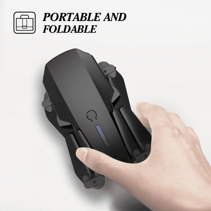 Drone with 1080P Camera for Kids, Foldable Mini Drone for Kids Boys Beginners, 2 Batteries, Toys Drone, Gestures Selfie, One Key Start, 360° Flips, Toy Gifts for Boys Black E88 - Image 6