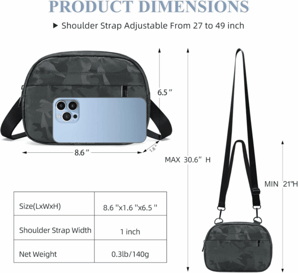 Small Crossbody Bags for Women Belt Bag Fanny Pack with Adjustable Strap - Image 5