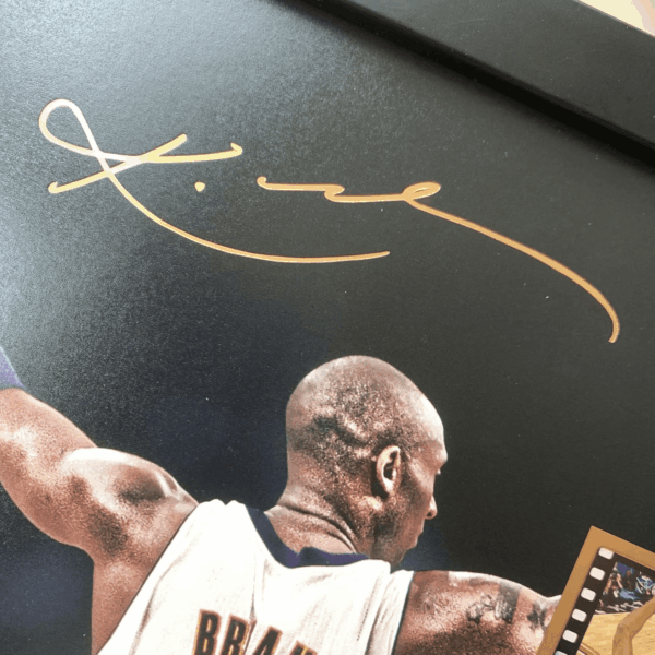 Signed Kobe Bryant Film Photo Collage,Kobe Memorabilia Framed Poster Gifts for Basketball Fans on Birthday/Christmas/Father'S Day 10X8 Inches - Image 5