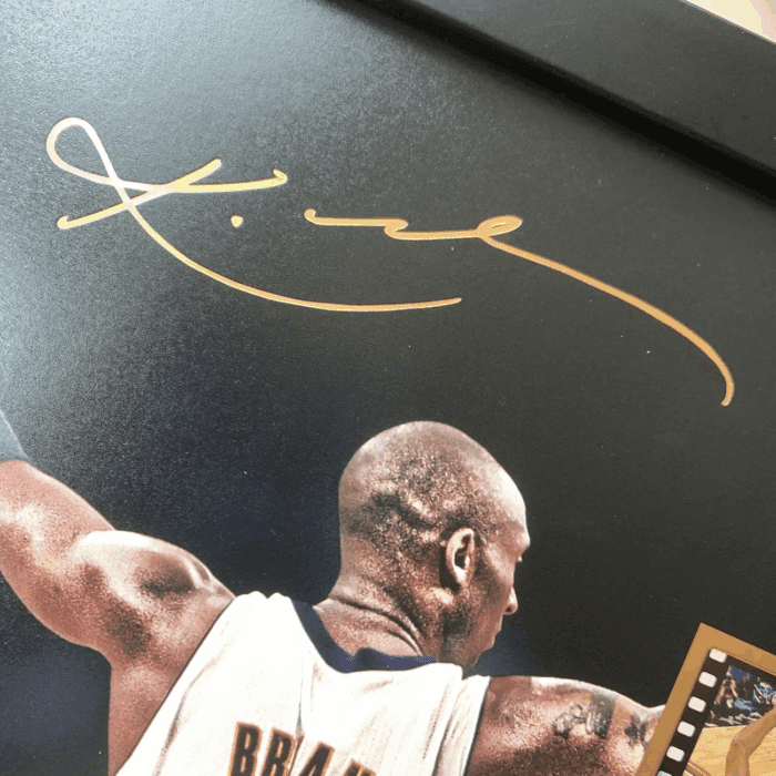 Signed Kobe Bryant Film Photo Collage,Kobe Memorabilia Framed Poster Gifts for Basketball Fans on Birthday/Christmas/Father'S Day 10X8 Inches - Image 5