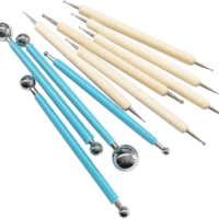 10Pcs Dotting Tools, Ball End Dot Art Tools for Rock Painting, Pottery Clay Modeling Embossing Art Mandala - Image 2