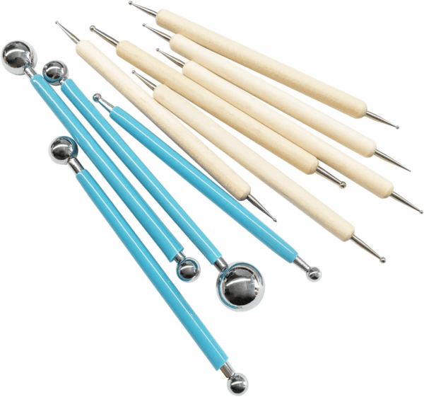 10Pcs Dotting Tools, Ball End Dot Art Tools for Rock Painting, Pottery Clay Modeling Embossing Art Mandala - Image 2