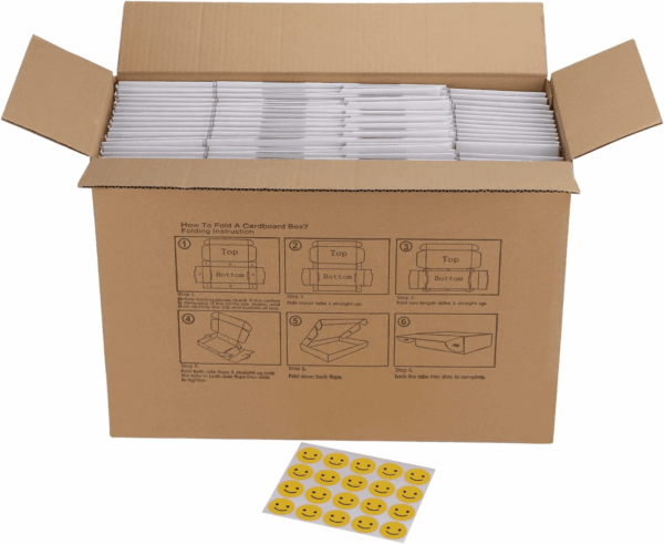12X9X4 Inches Shipping Boxes Set of 20, White Corrugated Cardboard Box, Mailer Boxes for Small Business - Image 7