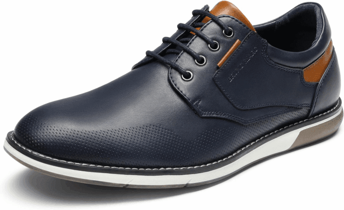 Men'S Casual Dress Oxfords Shoes Business Formal Derby Sneakers